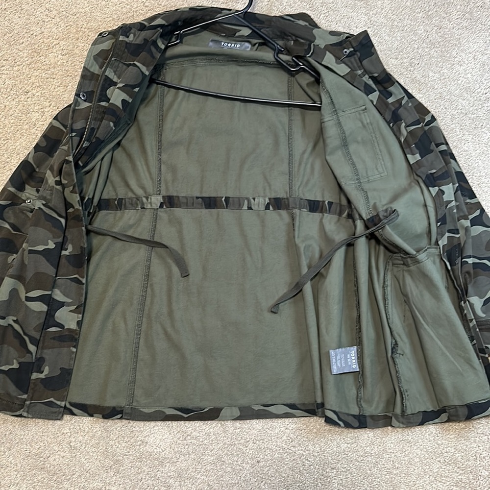 Torrid Camo Twill Anorak Utility Jacket 0 - Picture 8 of 12